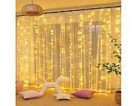 600 светодиодных занавесок гирлянды для свадьбы в помещении и на открытом воздухе для рождес, Amazon, Германия