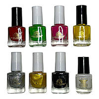 Набір лаків для стемпінгу (8 шт.) Global Fashion по 7 мл