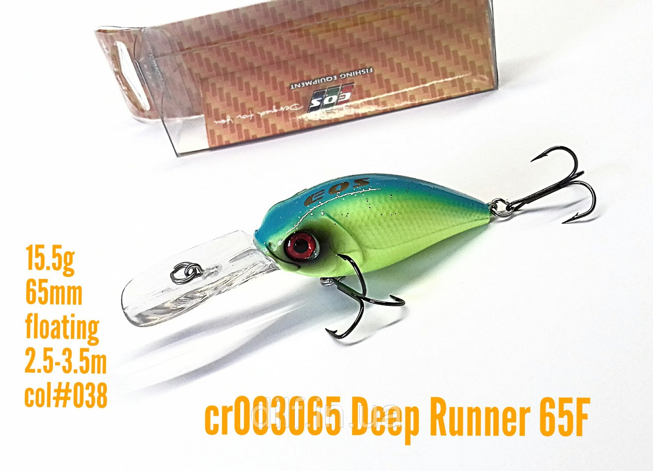 Воблер EOS Deep Runner 65f 15.5g заглиблення 2.5-3.5м (колір 038), фото 1