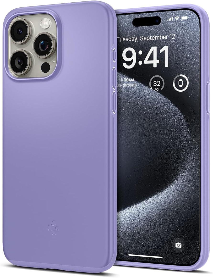 Чохол Spigen для iPhone 15 Pro - Thin Fit, Iris Purple (ACS06692), фото 1