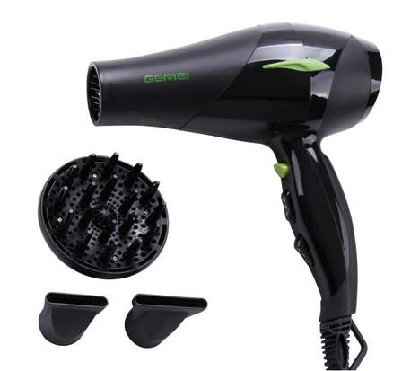 Професійний потужний якісний фен Gemei GM-150 для сушіння укладання волосся з дифузором, фото 1