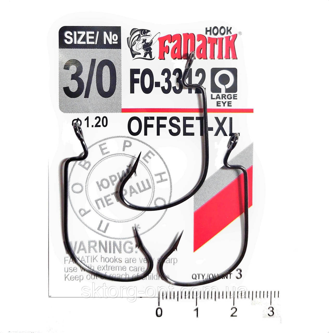 Офсетний гачок Fanatik FO-3312-XL No3/0