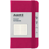 Книга записная Axent Partner, 95x140 мм, 96 листов, клетка, малиновая (8301-50-A)