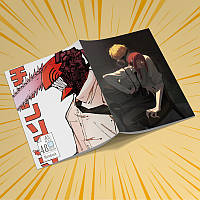 Зошит 48 арк. на скобі у клітинку Chainsaw man 003