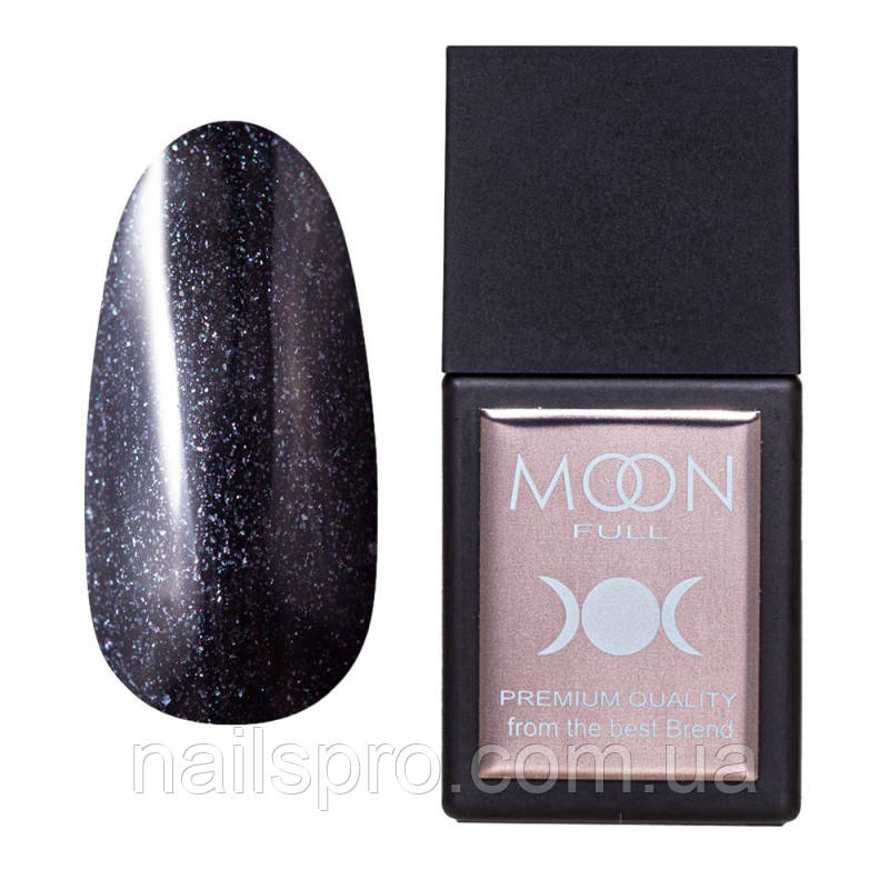 Кольорова база MOON FULL Amazing Color Base №3011 чорно-синій з дрібним шиммером, 12 мл