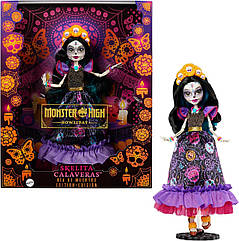 Колекційна лялька Скеліта Калаверас Монстр хай Monster High Howliday Día De Muertos Skelita Calaveras