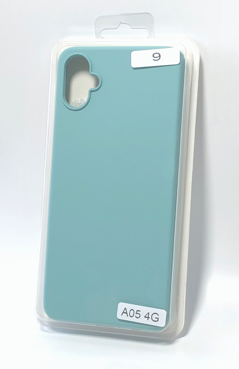 Чехол для телефону Samsung A05(4G) Silicone Original FULL №9 Azure (4you)