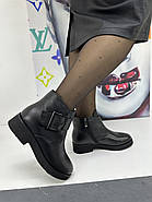 Зимові жіночі черевики Berloni M225 чорні натуральна шкіра 36, фото 4