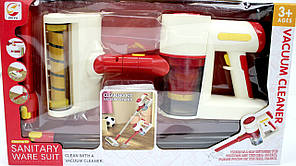 Набір для прибирання ігр-ий: пилосос 20см,муз.,світло,пенопластові кульки,на бат-ці №8001