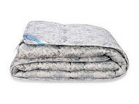 Одеяло Leleka-Textile Лебяжий пух премиум Евро 200х220 см Бело-серый (1005505) TS, код: 1659338