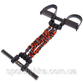 Еспандер багатофункціональний для преса та рук 3 джгута 3х16кг, фото 1