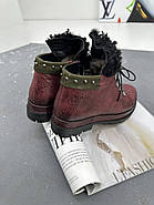 Зимові шкіряні черевики Meldymoor 9006-bordo 37, фото 8