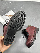 Зимові шкіряні черевики Meldymoor 9006-bordo 37, фото 9