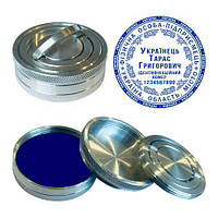 Печать ФЛП (физическое лицо-предприниматель) с металлической карманной оснасткой (шайба)