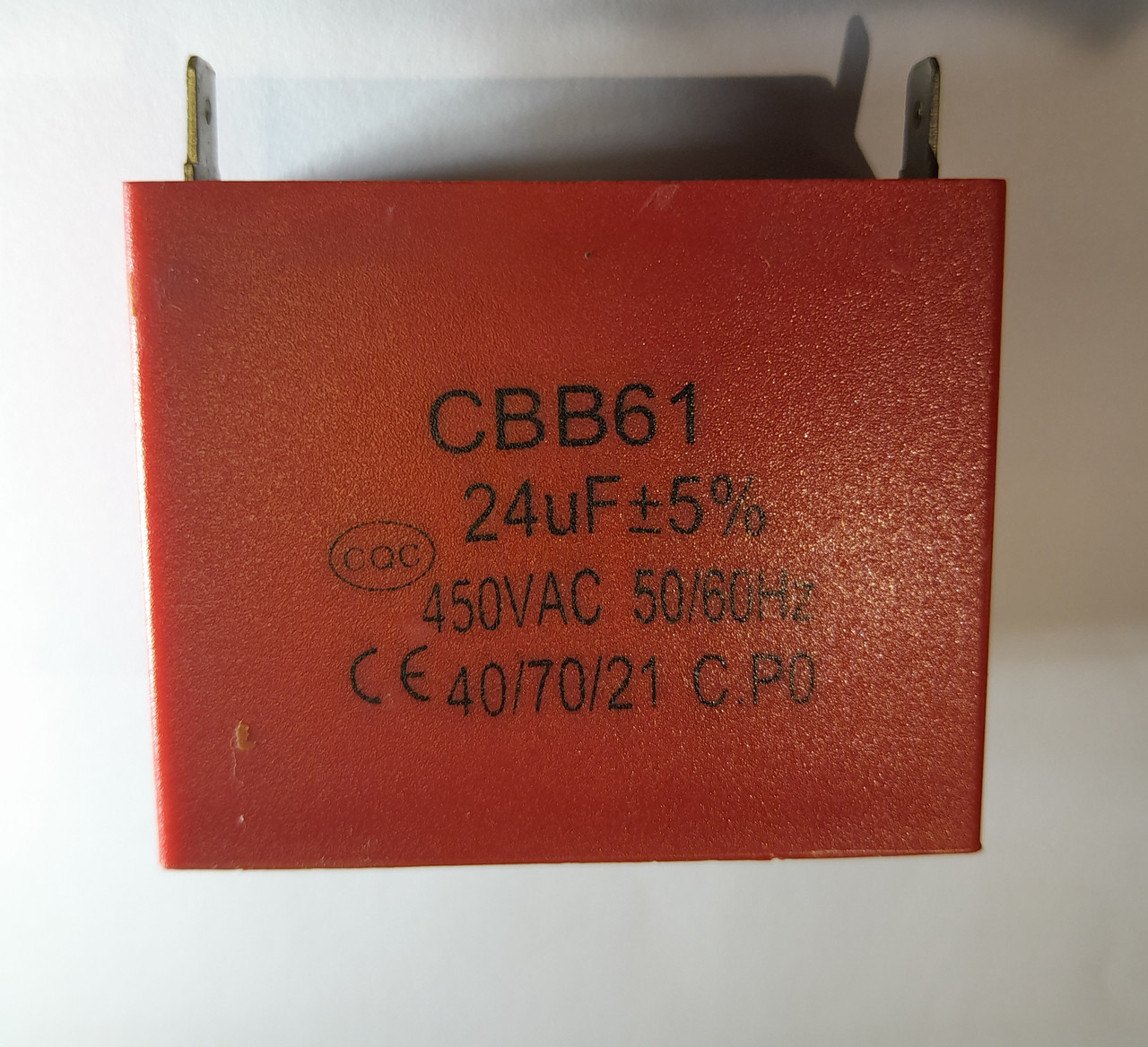 Конденсатор CBB61 24 mF бензогенератора ET-950 JIANTAI, фото 1