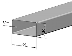 Труба профільна 60x30х1,2 сорт 2 (виробничий брак)