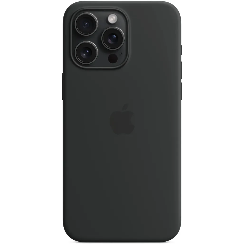 Чохол Apple Silicone Case with MagSafe для iPhone 15 Pro Max Black MT1M3