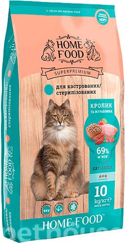 Home Food з кроликом та журавлиною для стерилізованих котів