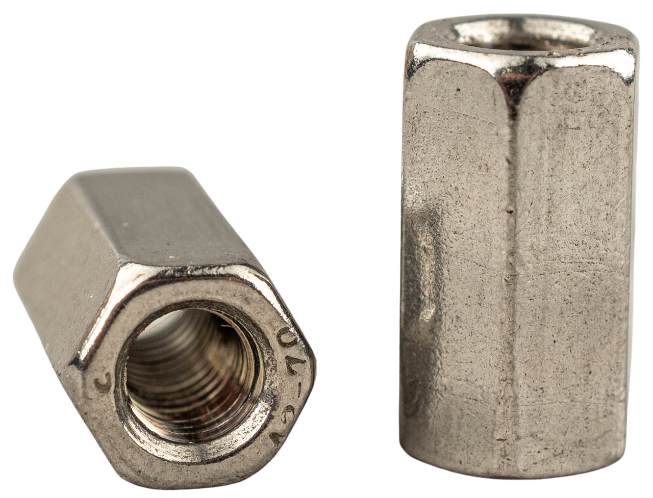 Гайка М5х15 сполучна подовжена DIN 6334 з нержавіючої сталі А2, фото 1