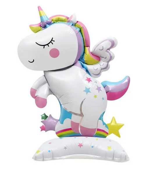 Фольгована куля на підставці "Єдиноріг", 58х38 см, фото 1