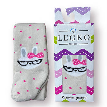 Колготки дитячі махрові бавовна LEGKO, 12 розмір, 74-80 см, 1-2 роки, 019110
