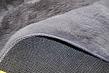 Килим штучний кролик сучасний ESTERA TPR Grey, 0.6х1.1 м, фото 4