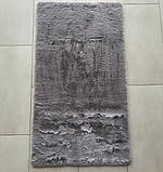 Килим штучний кролик сучасний ESTERA TPR Grey, 0.6х1.1 м, фото 5
