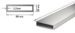 Труба профільна 80x20х1,2 сорт 2 (виробничий брак)