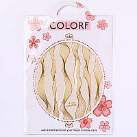 Стрічка для дизайну нітів Color золото