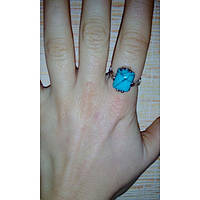 Жіноче кільце з бірюзою в серебрі