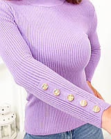 Базовая женская Кофточка с кнопками Ткань: трикотаж Размер 42-46