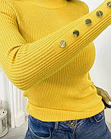 Базовая женская Кофточка с кнопками Ткань: трикотаж Размер 42-46