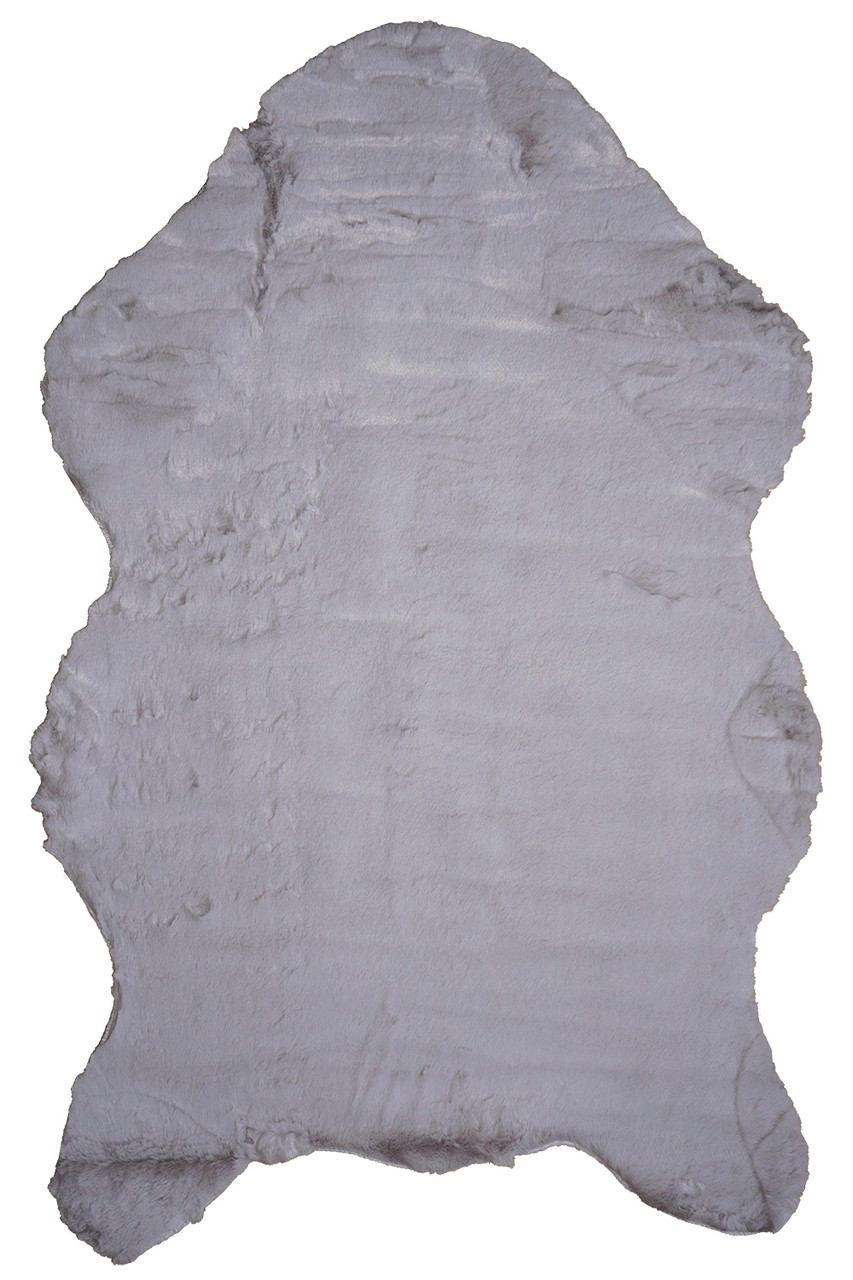 Килим штучний кролик сучасний ESTERA TPR L.Grey, 1х1.5 м