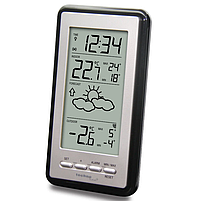 Метеостанція прогноз погоди годинник Technoline WS9130 Silver/Black (WS9130) Електронна метеостанція побутова Німеччина, фото 8