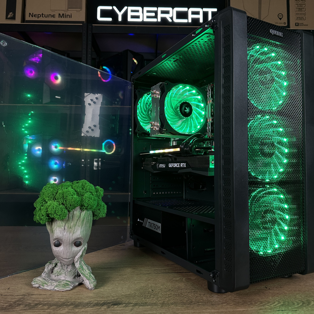 Ghost! RTX 5070 NEW! | Ryzen 5 5600 | Гарантия 3 Года ! Игровой Компьютер ПК от CyberCat