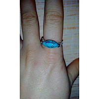 Жіноче кільце з бірюзою в серебрі