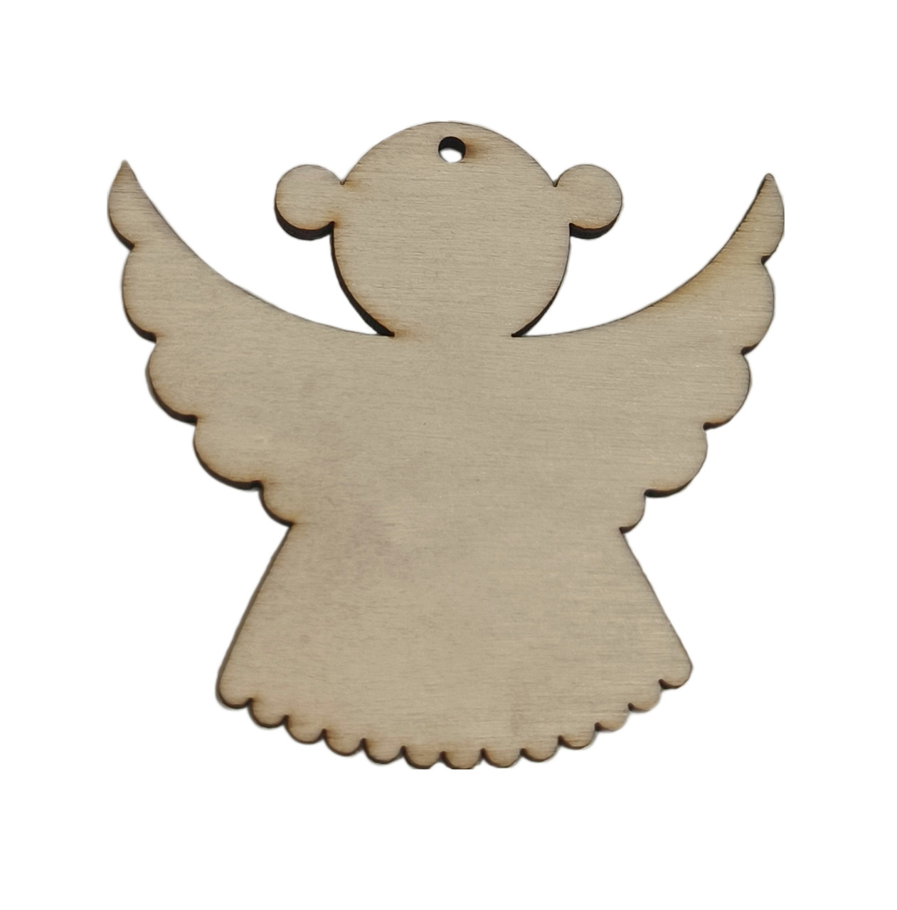 Підвіска з фанери "Ангел (з вушками)" 8*7 см. для декупажу під декорування | для розпису