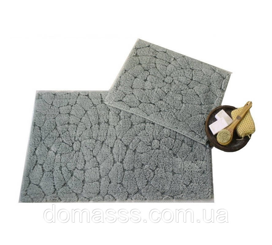 Набір килимків для ванної бавовна Elegant Buzul 60*100+60*50 зелений