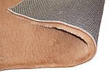Килим штучний кролик сучасний ESTERA FELT ANTISLIP Brown, 0,6х1 м, фото 4
