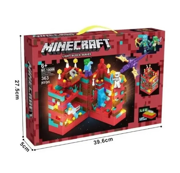 Конструктор Minecraft 10006 Майнкрафт с подсветкой "Нападение на ...