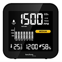 Метеостанція прогноз погоди годинник Technoline WL1025 Black (WL1025) Електронна метеостанція побутова Німеччина, фото 3