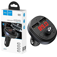 FM Модулятор (трансмиттер) Hoco E41 Wireless FM Transmitter черный