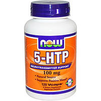 Триптофан NOW Foods 5-HTP 100 mg 120 Veg Caps BS, код: 7518206