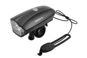 Електронний сигнал 2в1 ONRIDE Lightbell (сигнал + ліхтар), (3хААА, в комплекті), пластиковий