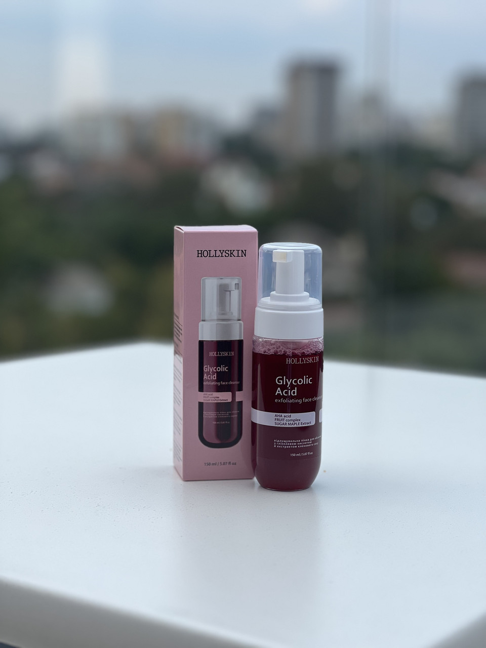 Відлущувальна пінка для обличчя з гліколевою кислотою й екстрактом кленового соку HOLLYSKIN Glycolic Acid, фото 1