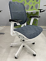 NEOSEAT X ергономічне крісло офісне від GTCHAIR, сітка блакитна GL-06 Blue mesh, Білий пластик