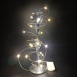 Світлодіодна гірлянда "Роса" на батарейках 2 м. Тепле світіння