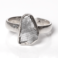 Метеорит Кампо-дель-Сьело серебряное кольцо, 2140КМ