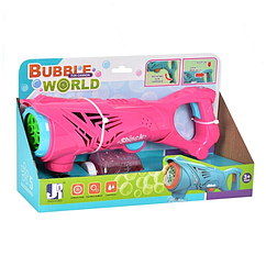 Пістолет з мильними бульбашками Bubble Fun P81158 космічний бластер Рожевий