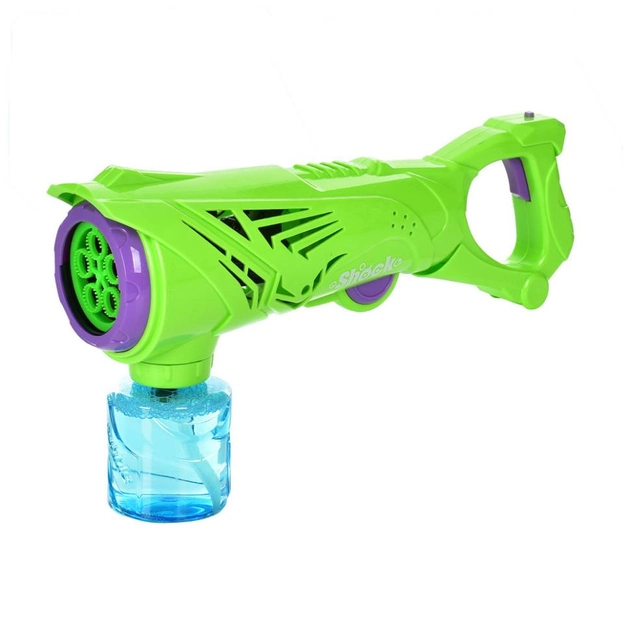Пістолет з мильними бульбашками Bubble Fun P81158 космічний бластер Зелений